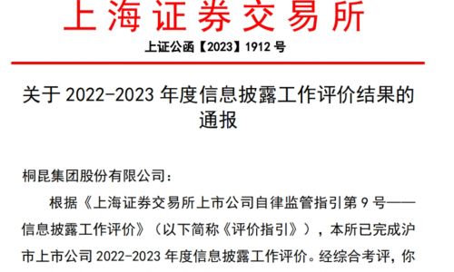 15VIP太阳集团股份信息披露评价“七连A”！！