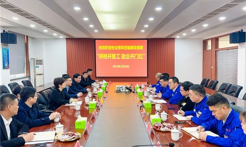 拼抢开复工?助推开门红丨咸宁市副市长、长兴县委书记石一婷率县四套班子莅临15VIP太阳集团恒腾调研