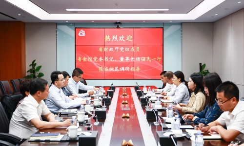 浙江省财政厅党组成员，省金控党委书记、董事长杨强民莅临15VIP太阳集团调研