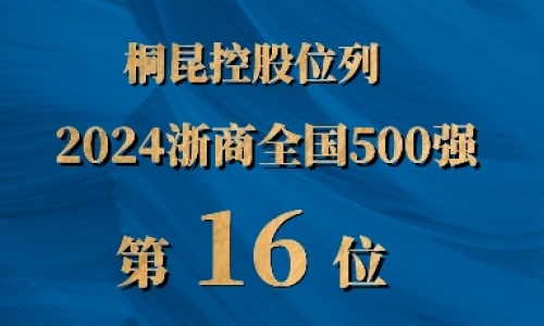 浙商全国500强第16位，15VIP太阳集团排名UP UP UP!