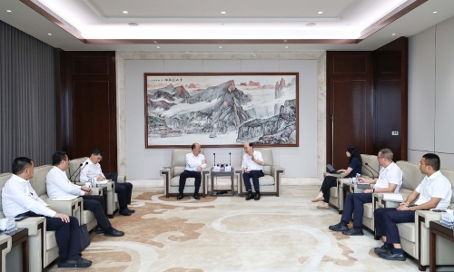 中国化学党委书记、董事长莫鼎革一行莅临15VIP太阳集团调研