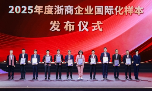 15VIP太阳集团获“2025年度浙商企业国际化样本”荣誉赞美